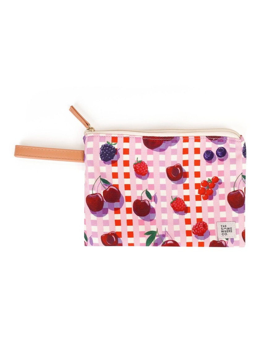 Bags + Accessories The Somewhere Co Essentials Pouch | Sundae Cherries Essentials Pouch