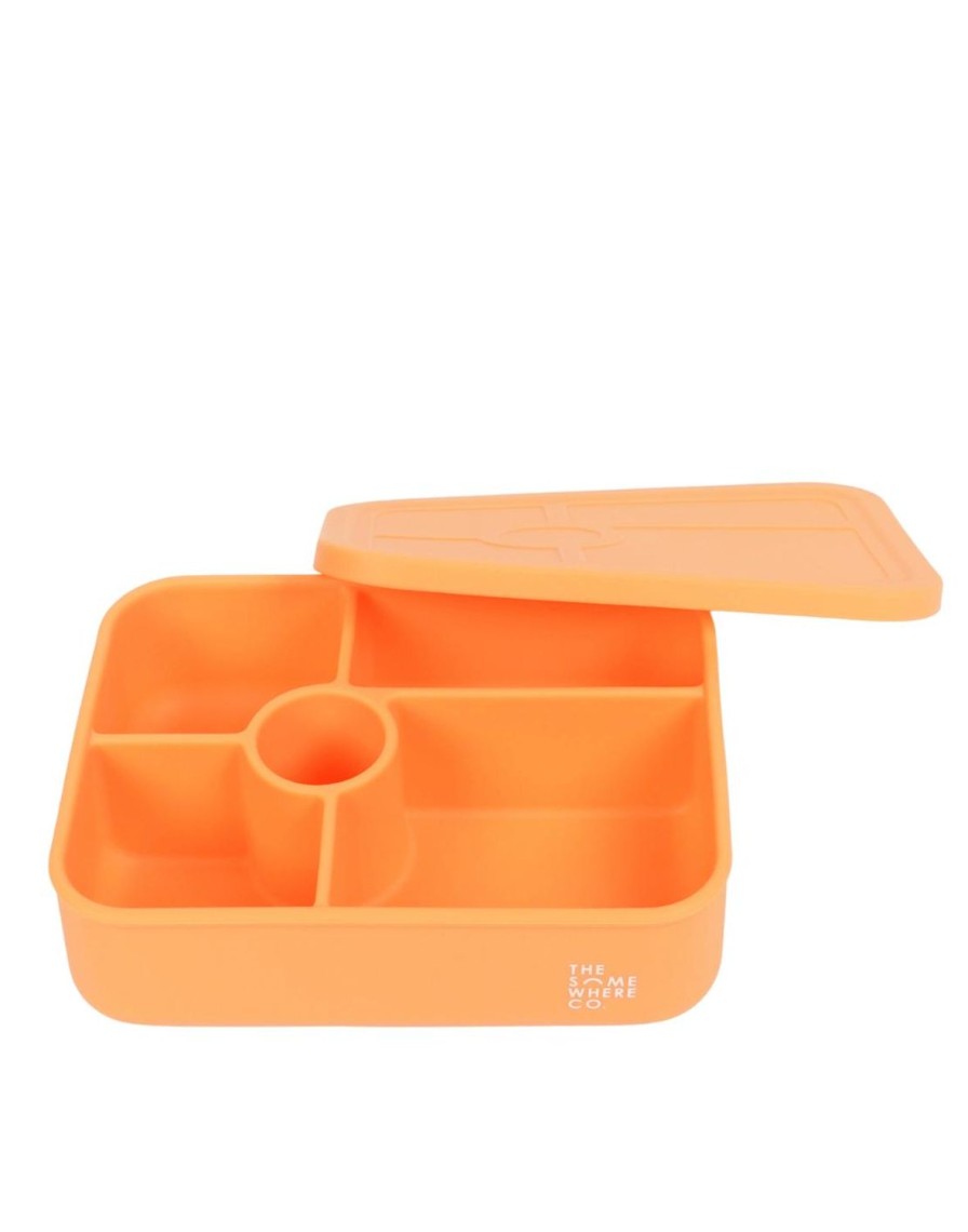 Lunch The Somewhere Co Silicone Lunch Boxes | Apricot Large Silicone Bento Lunch Box