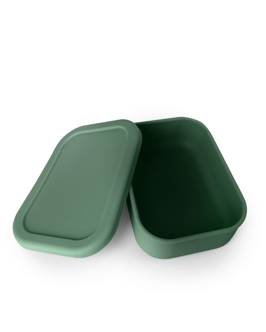 Lunch The Somewhere Co Silicone Lunch Boxes | Forest Green Silicone Lunch Box