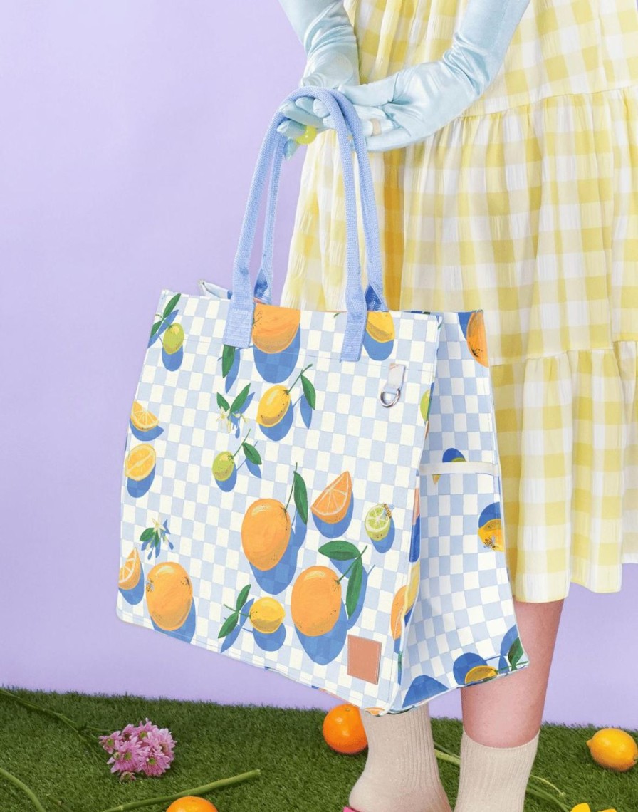 Bags + Accessories The Somewhere Co Ultimate Tote Bags | Sorrento Citrus Ultimate Tote Bag