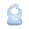 Mini The Somewhere Co Silicone Bibs | Silicone Baby Bib - Sweet Cheeks (Duck Egg)