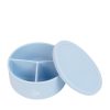 Lunch The Somewhere Co Silicone Lunch Boxes | Powder Blue Round Silicone Bento Lunch Box