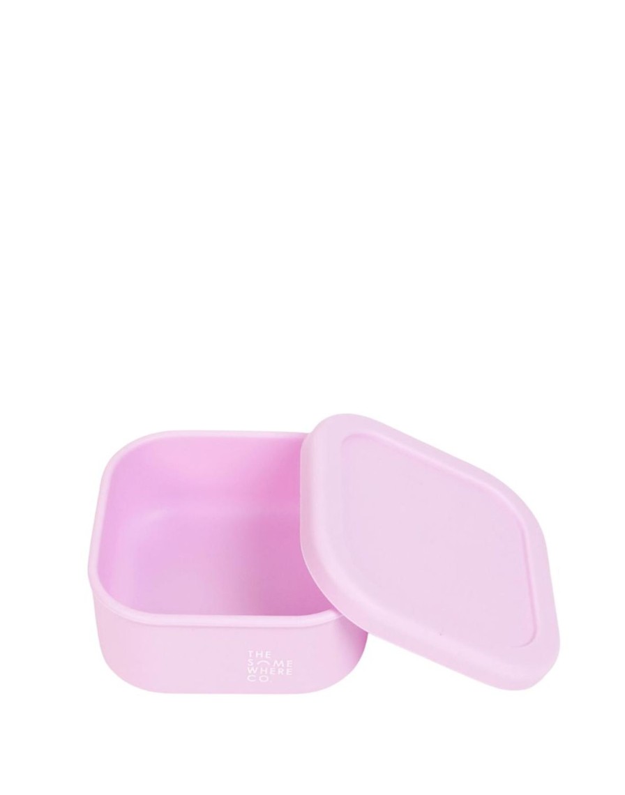 Lunch The Somewhere Co Silicone Lunch Boxes | Lilac Square Silicone Lunch Box