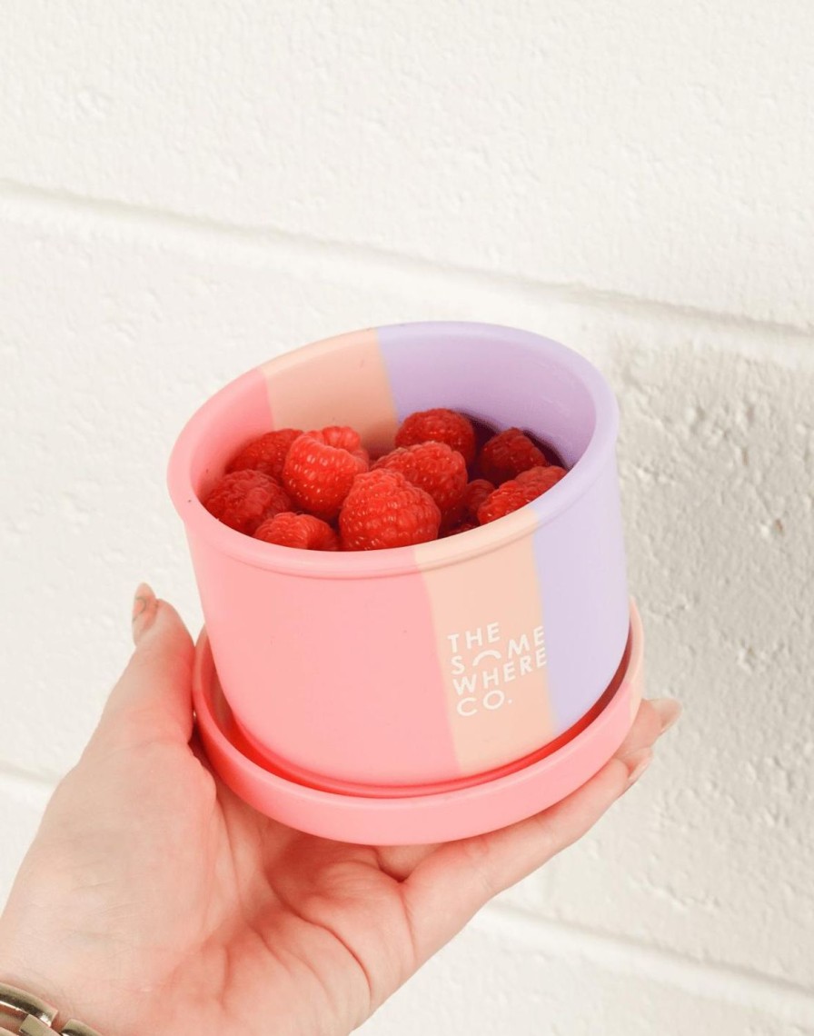 Lunch The Somewhere Co Silicone Lunch Boxes | Cotton Candy Silicone Snack Box