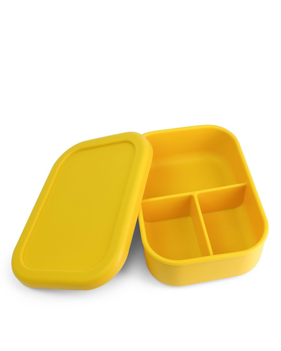 Lunch The Somewhere Co Silicone Lunch Boxes | Mustard Silicone Bento Lunch Box