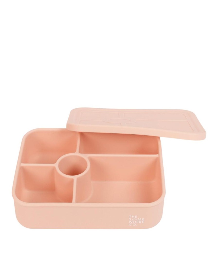 Lunch The Somewhere Co Silicone Lunch Boxes | Blush Large Silicone Bento Lunch Box