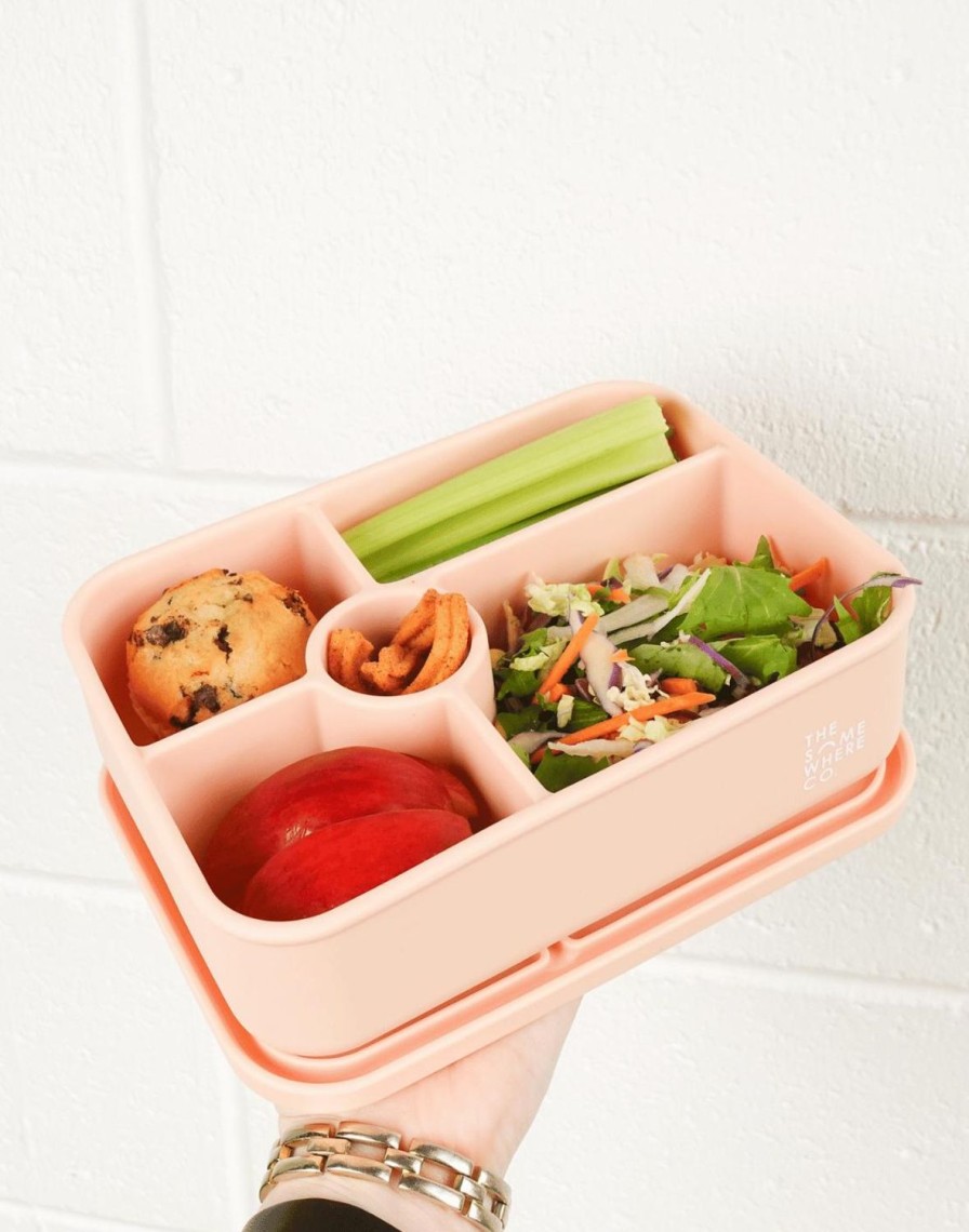 Lunch The Somewhere Co Silicone Lunch Boxes | Blush Large Silicone Bento Lunch Box