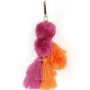 Bags + Accessories The Somewhere Co Pom Poms | Large Pom Pom Pink & Orange