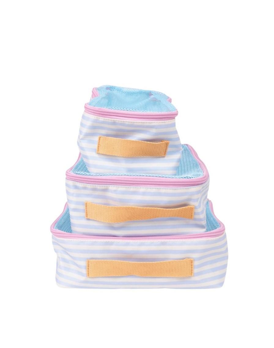 Bags + Accessories The Somewhere Co Packing Pals | Marshmallow Stripe Packing Pals