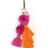 Bags + Accessories The Somewhere Co Pom Poms | Pom Pom Pink & Orange