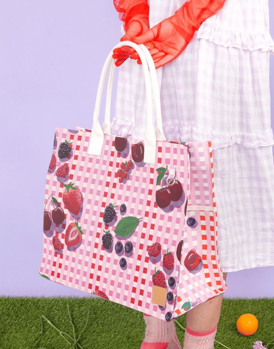 Bags + Accessories The Somewhere Co Ultimate Tote Bags | Sundae Cherries Ultimate Tote Bag