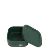 Lunch The Somewhere Co Silicone Lunch Boxes | Forest Green Square Silicone Lunch Box