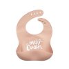 Mini The Somewhere Co Silicone Bibs | Silicone Baby Bib - Mess Queen (Blush)