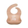 Mini The Somewhere Co Silicone Bibs | Silicone Baby Bib - Cute But Sassy (Caramel)