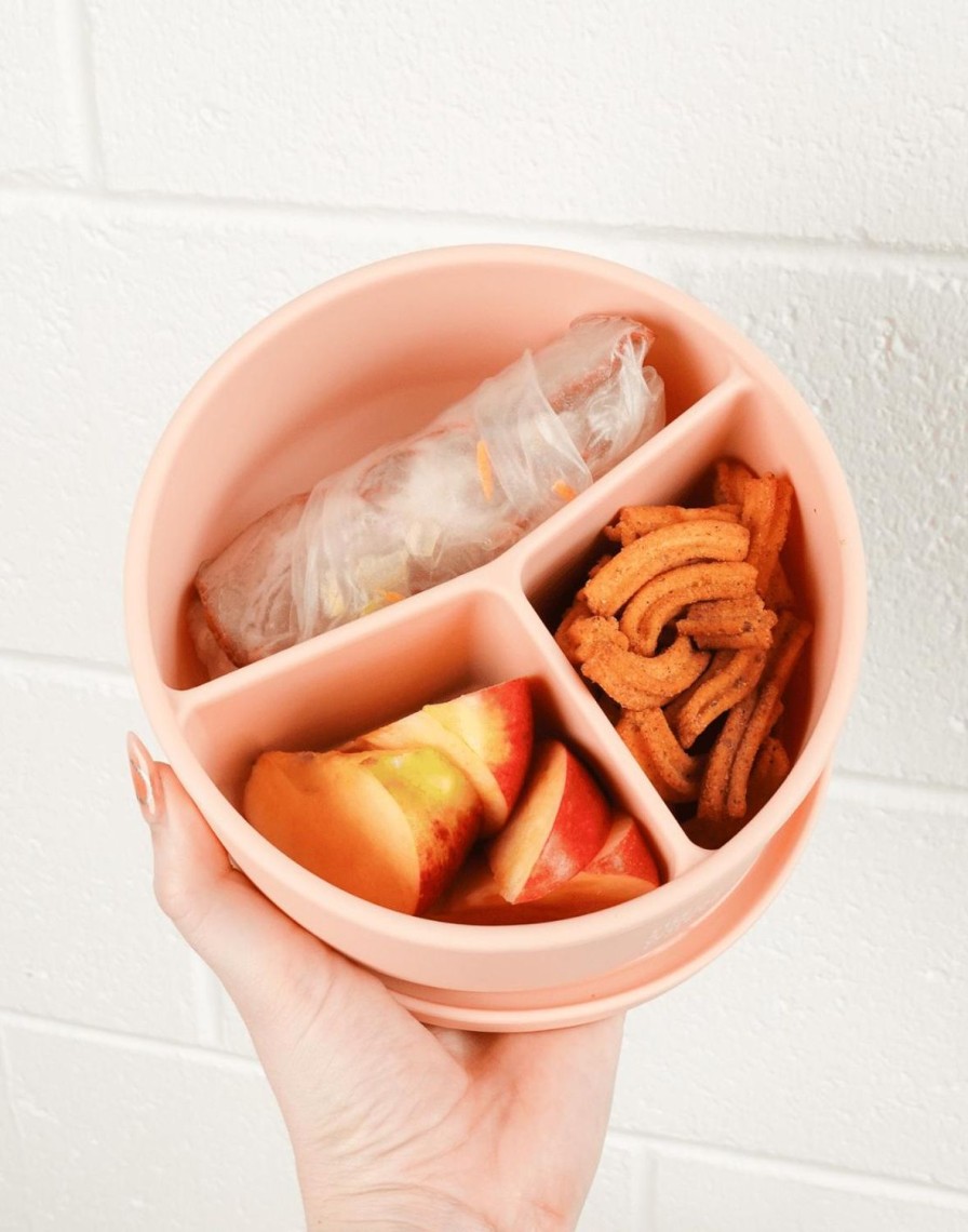 Lunch The Somewhere Co Silicone Lunch Boxes | Blush Round Silicone Bento Lunch Box