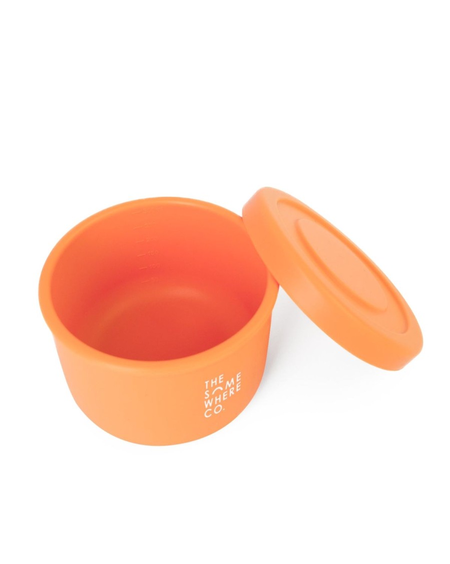 Lunch The Somewhere Co Silicone Lunch Boxes | Apricot Silicone Snack Box