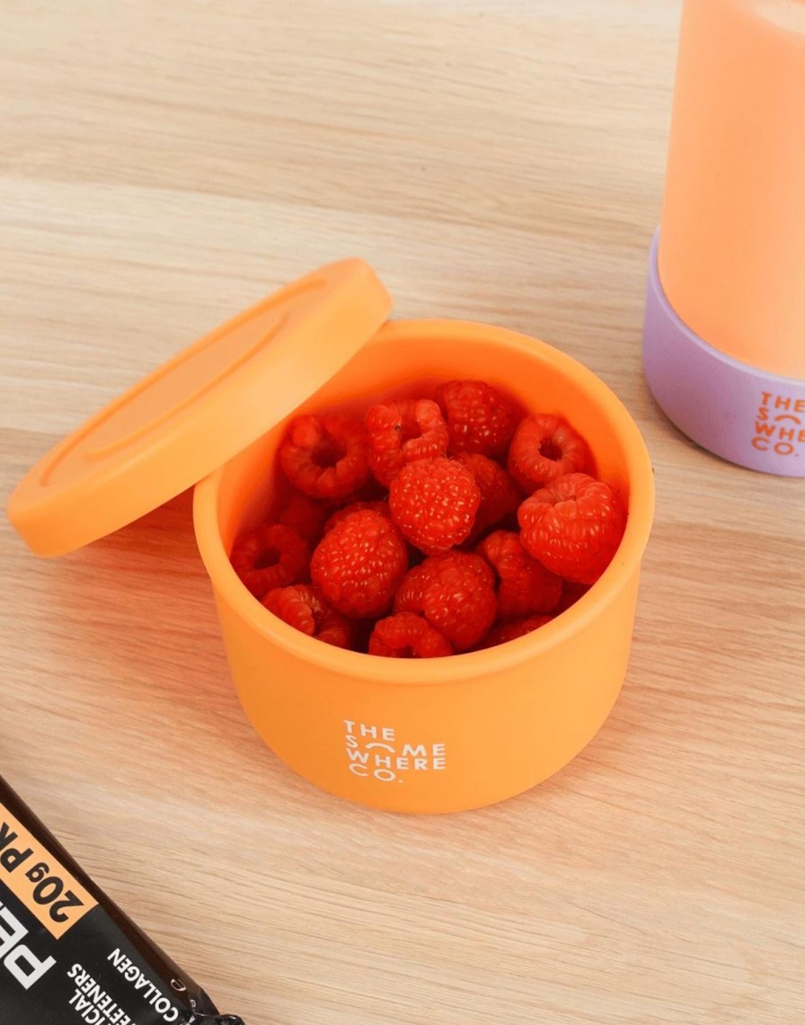 Lunch The Somewhere Co Silicone Lunch Boxes | Apricot Silicone Snack Box