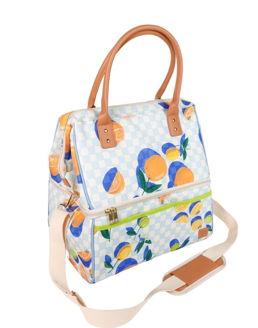 Picnic The Somewhere Co Large & Midi Cooler Bags | Sorrento Citrus Cooler Bag