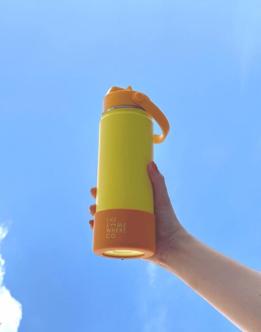 Mini The Somewhere Co 500Ml Water Bottle | Lemon Water Bottle 500Ml