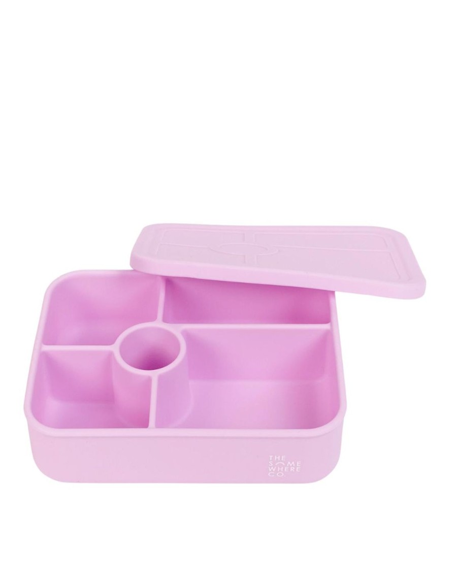 Lunch The Somewhere Co Silicone Lunch Boxes | Lilac Large Silicone Bento Lunch Box