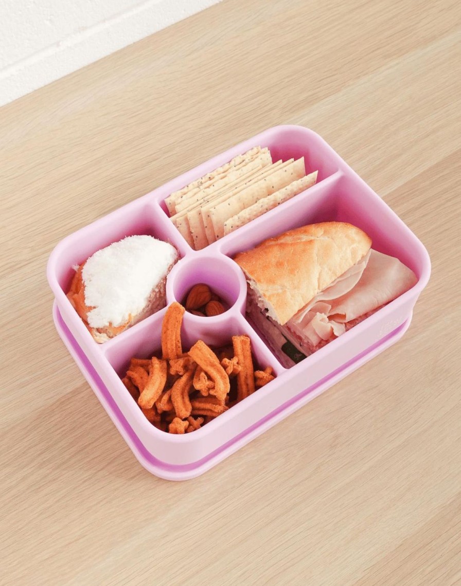 Lunch The Somewhere Co Silicone Lunch Boxes | Lilac Large Silicone Bento Lunch Box