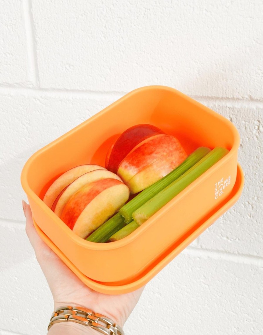 Lunch The Somewhere Co Silicone Lunch Boxes | Apricot Silicone Lunch Box