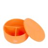 Lunch The Somewhere Co Silicone Lunch Boxes | Apricot Round Silicone Bento Lunch Box