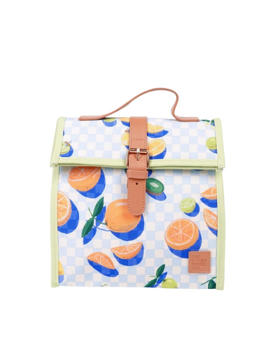 Lunch The Somewhere Co Lunch Totes & Satchels | Sorrento Citrus Lunch Satchel