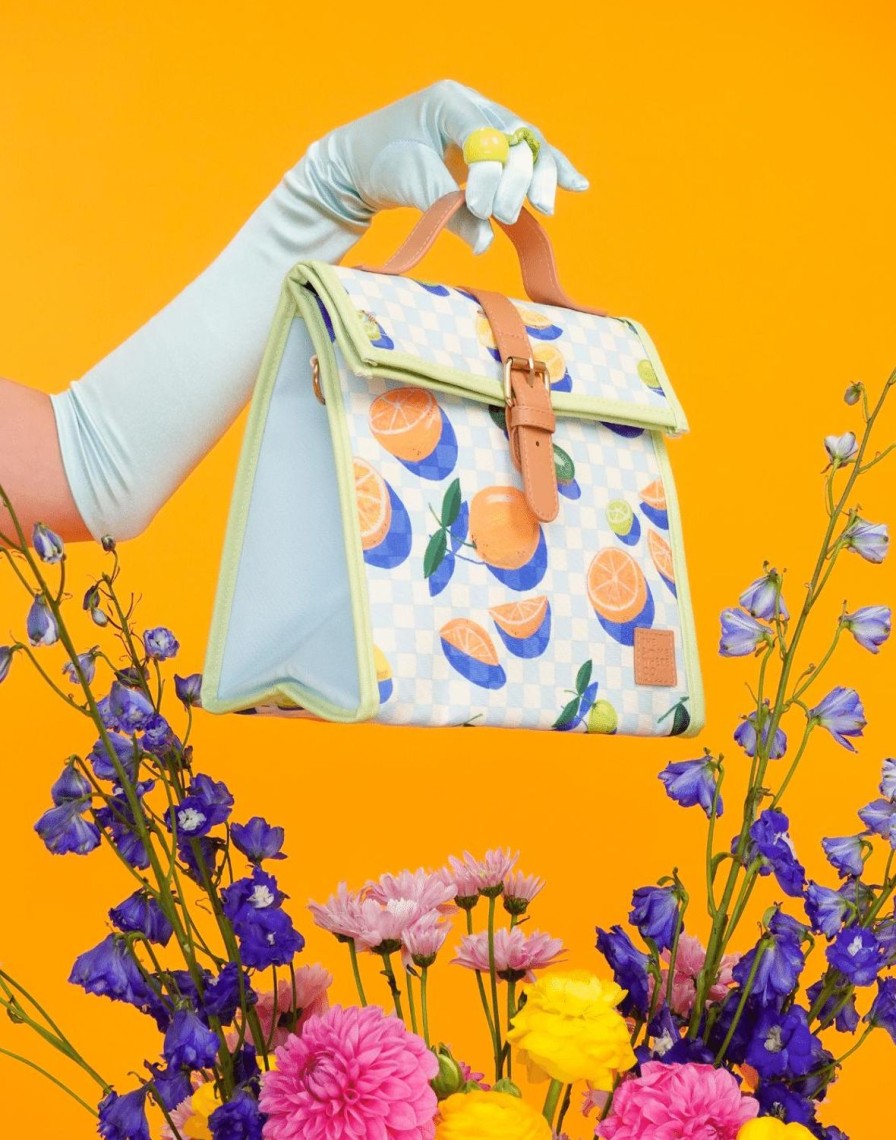 Lunch The Somewhere Co Lunch Totes & Satchels | Sorrento Citrus Lunch Satchel