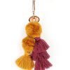 Bags + Accessories The Somewhere Co Pom Poms | Pom Pom Mustard & Plum