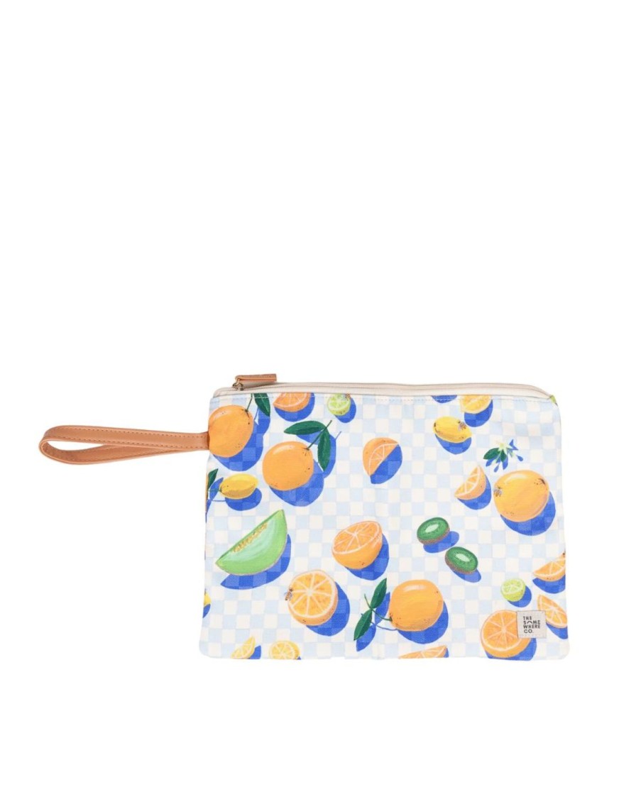 Bags + Accessories The Somewhere Co Wet Bags | Sorrento Citrus Wet Bag