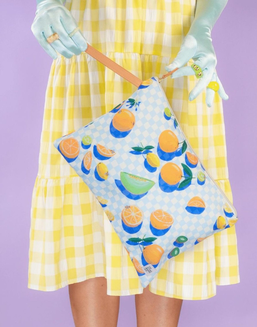 Bags + Accessories The Somewhere Co Wet Bags | Sorrento Citrus Wet Bag