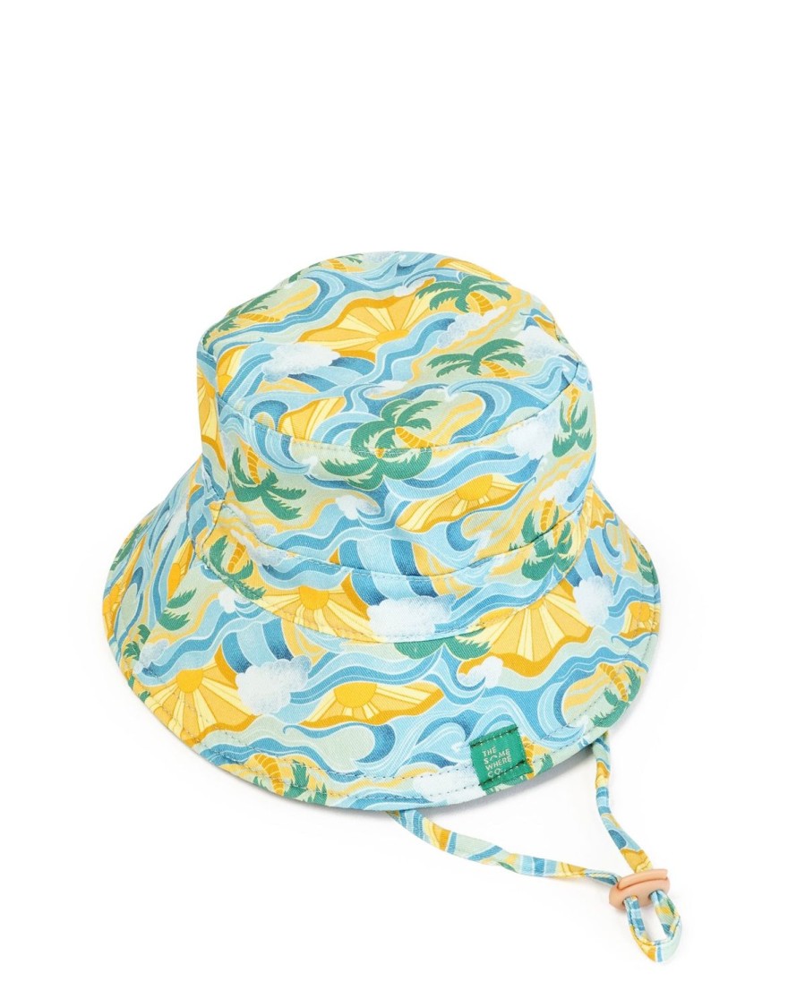 Mini The Somewhere Co Mini Hats | Surf'S Up Reversible Mini Bucket Hat